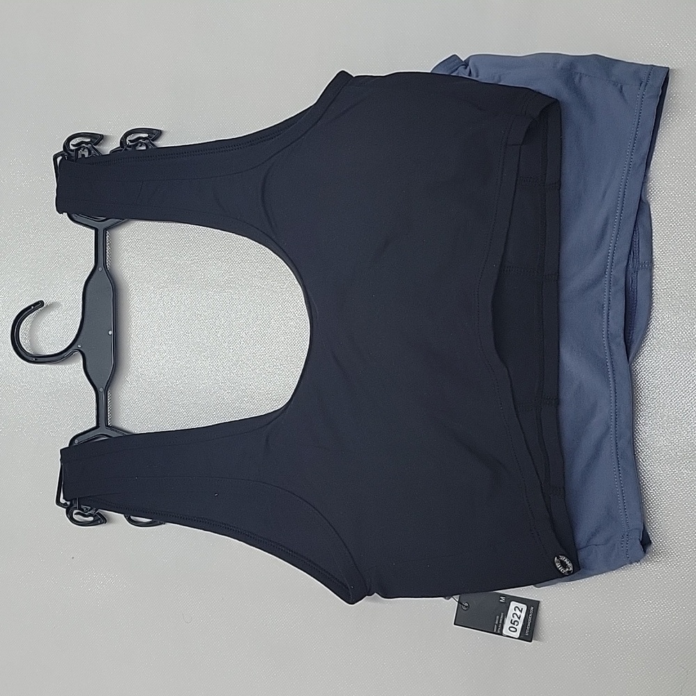 Steve Madden Women's Blue and Black Sports Bras - Picture 3 of 6